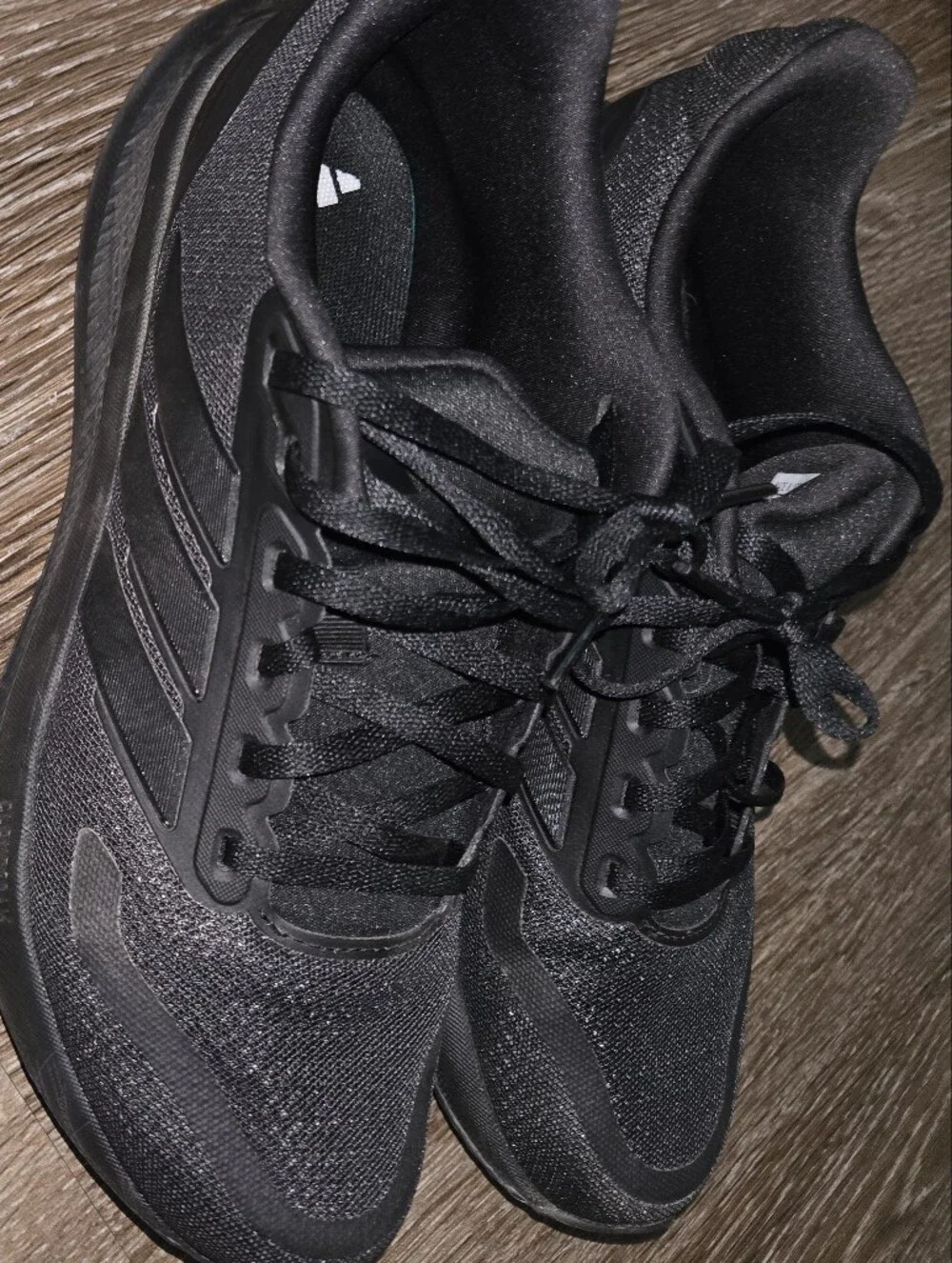 Adidas Black Ortholite Size 9 Workout Shoes Running Sneakers
